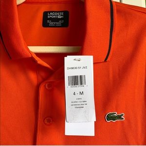 NWT Lacoste Ultra Dry Polo